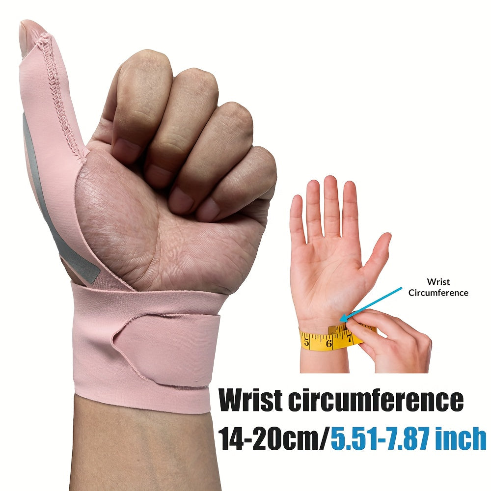 Set of 2 Thumb And Wrist Compression Sleeves, Elastic Support Gloves Suitable for Gaming, Sports, And Office Use, Designed for Both Men And Women - Fits Either Hand
