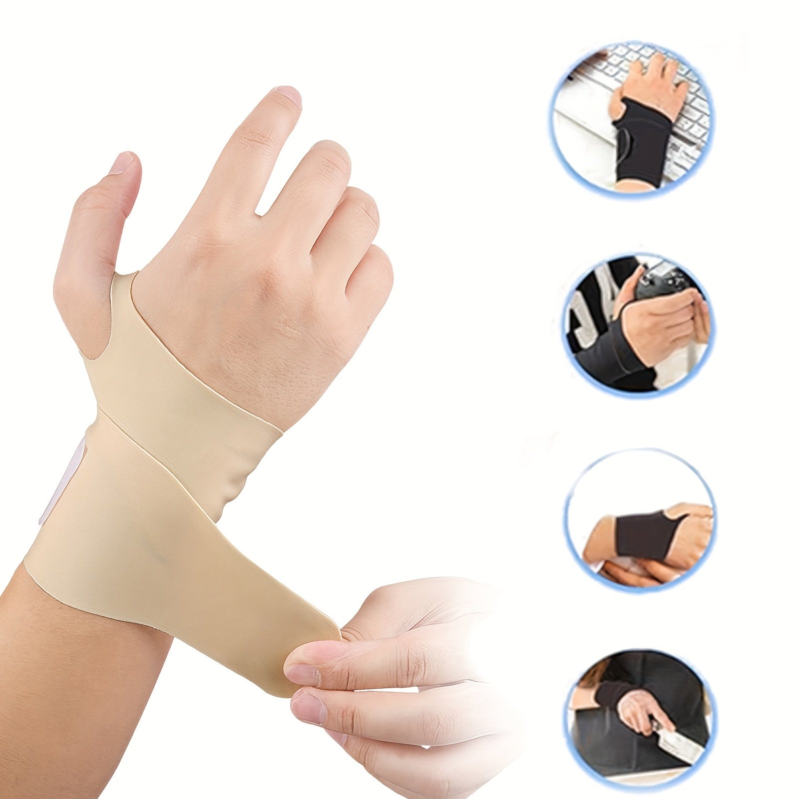 1pc Ultra-Thin Elastic Wristbands, Sports Support Wristband, Versatile for Both Hands, Suitable for Badminton, Tennis, Basketball And Fitness, Perfect Gift for Valentine'S Day, Birthday And Mother'S Day