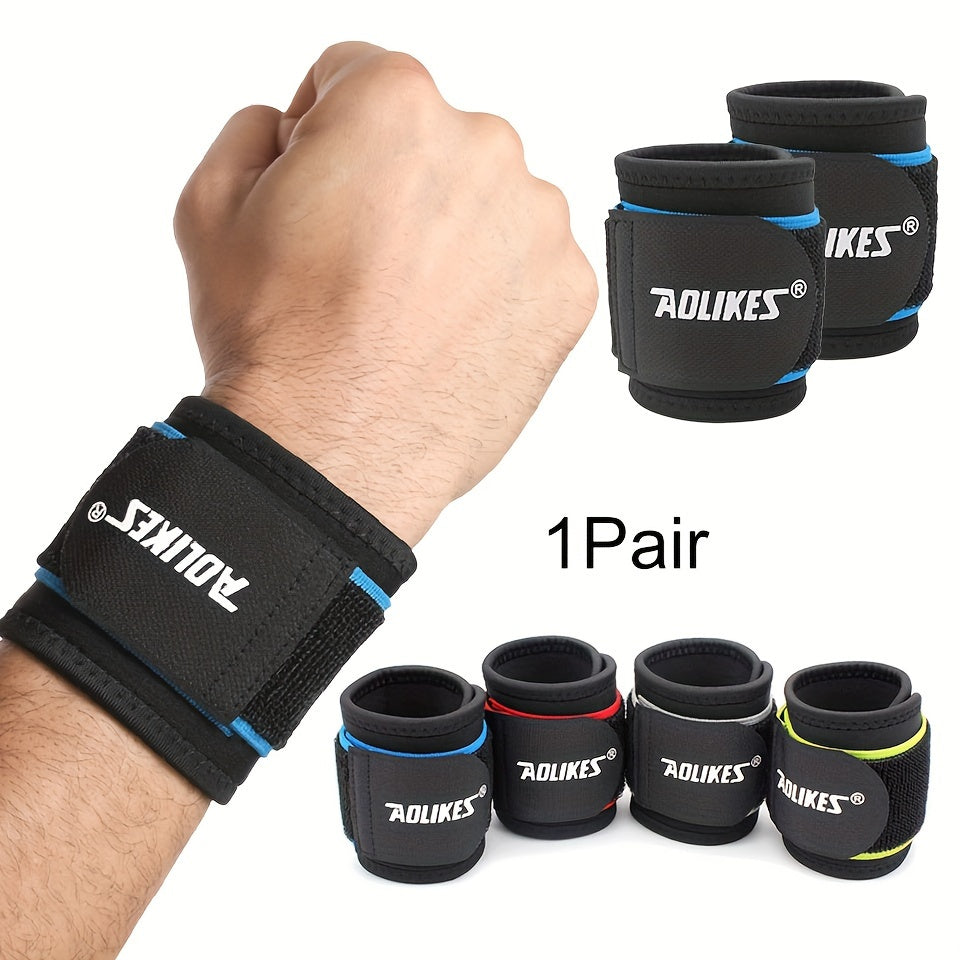 2pcs Sports Wristbands Compression Adjustable Riding Running Men Women Weightlifting Pull-Up Supplies