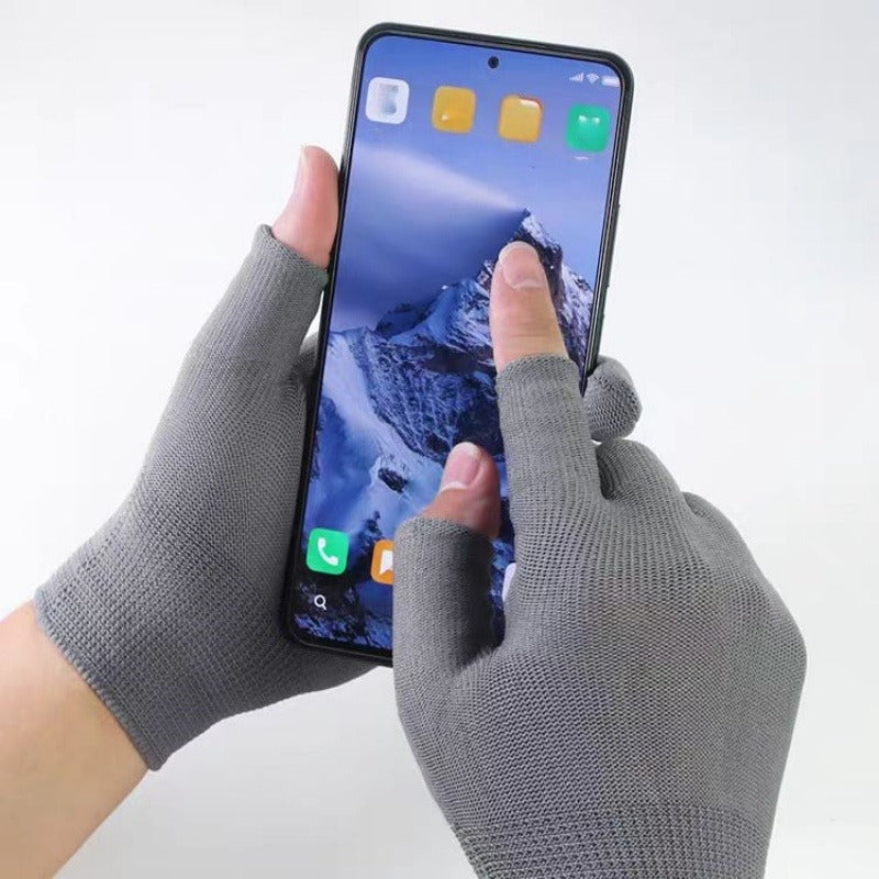 [Fingerless Gloves] 8pcs/4pcs Outdoor Sports Breathable Elastic Fingerless Gloves, Black and Gray, Ideal for All Seasons, Unisex Fingerless Gloves for Outdoor Activities, Fishing, Driving, Cycling, Motorcycle Riding
